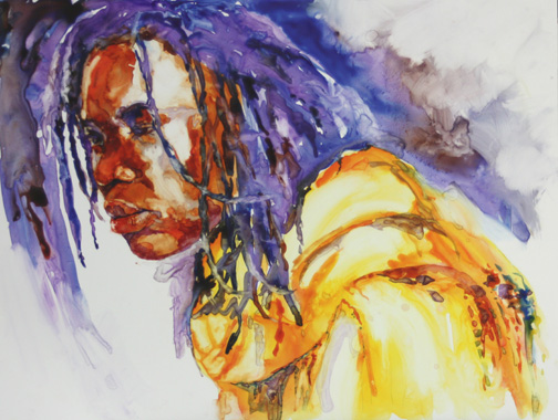 Shadai, Watercolor, 31x38, $1600