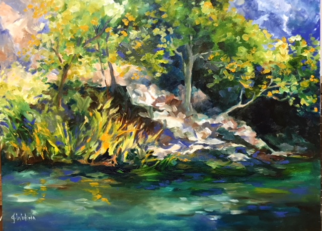 Afternoon on the Cetina, Oil, 18x24, $1625