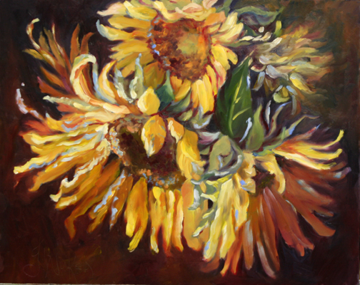 Fall Sunflowers I