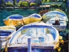 Afternoon on the Cetina, (Large Boats, 24x30, $2600